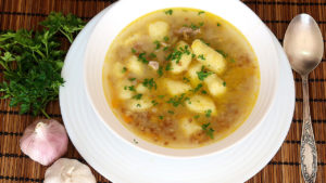 Гречневый суп с клецками